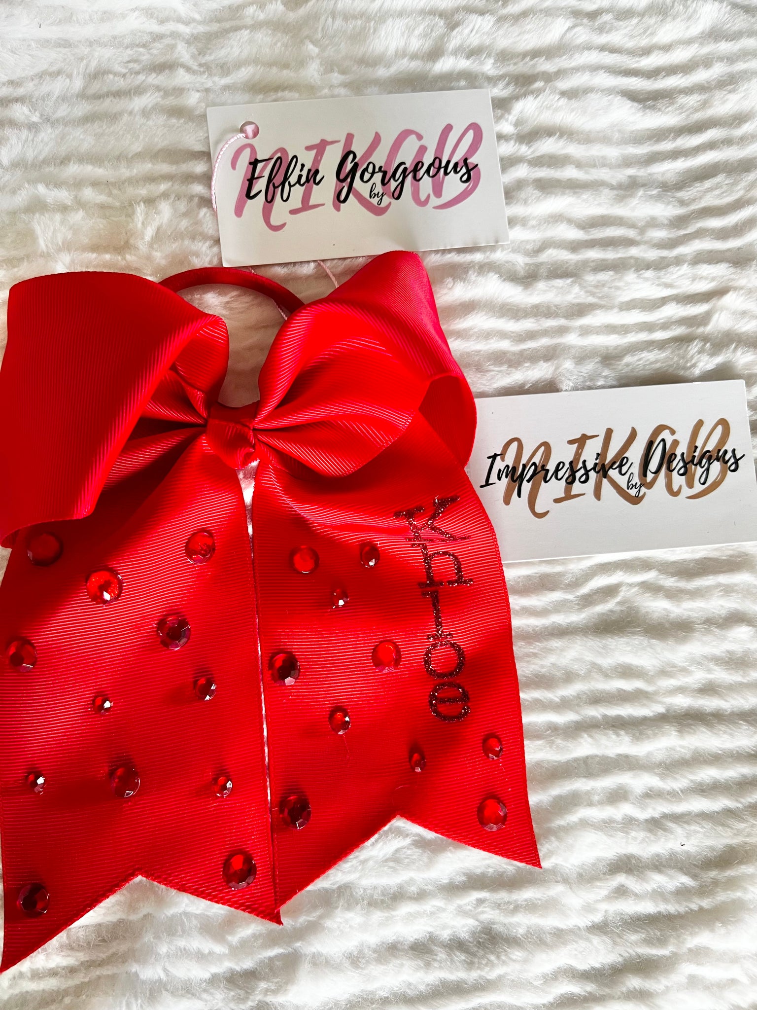 Custom Rhinestone Hair Bows