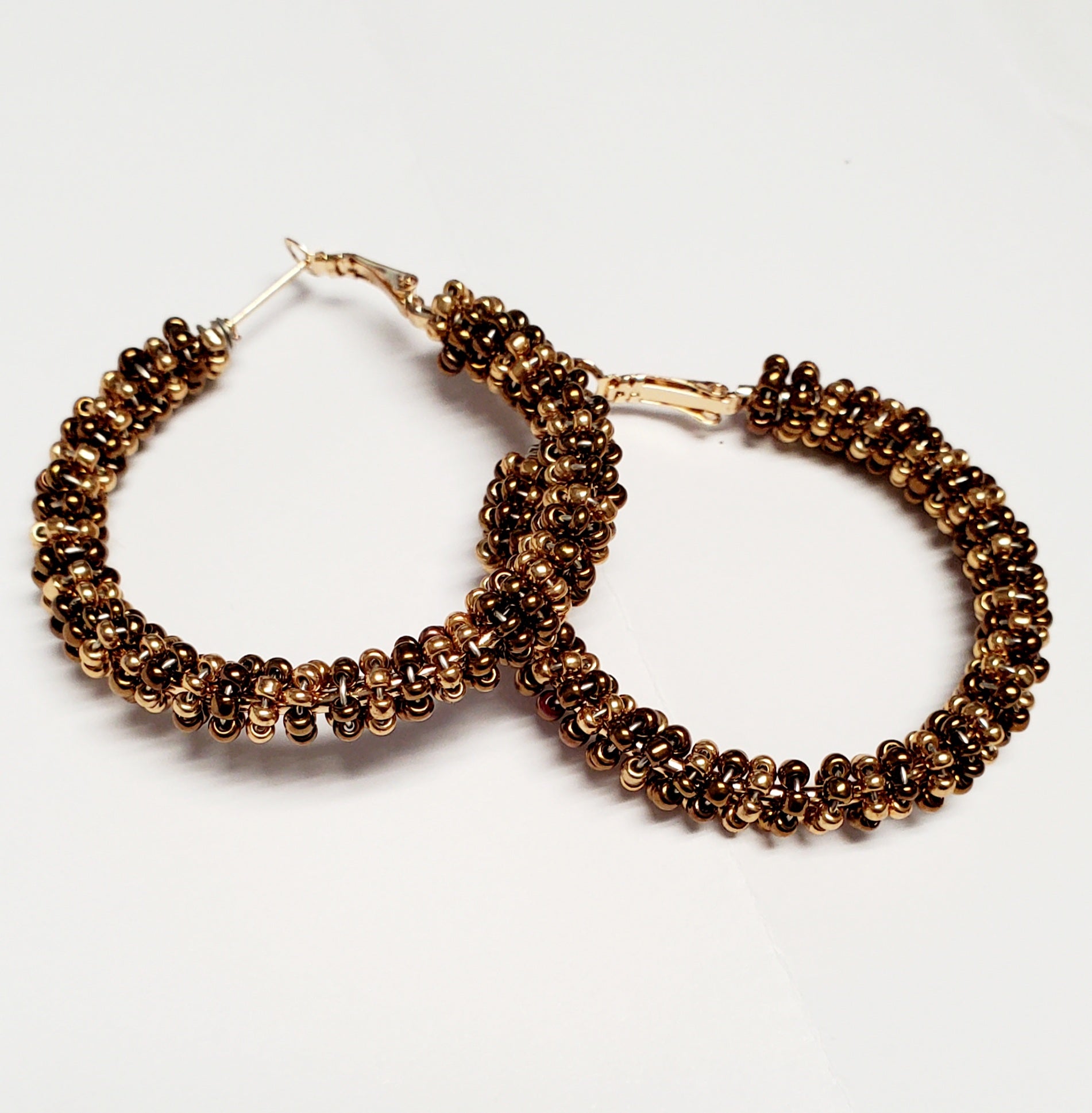 Gorgeous Beaded Hoops