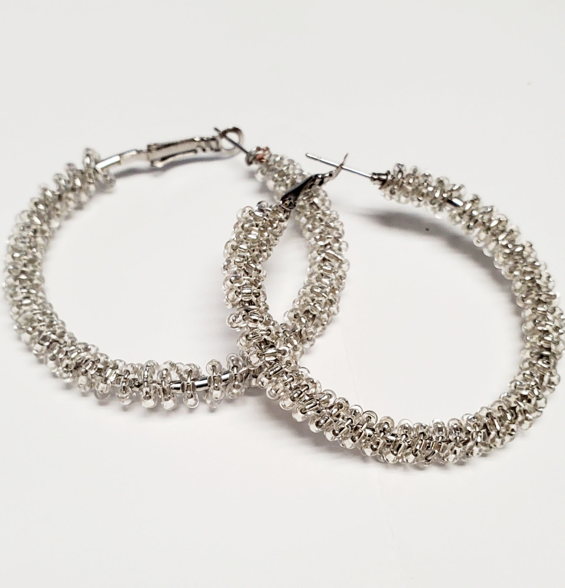 Gorgeous Beaded Hoops