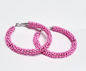 Gorgeous Beaded Hoops