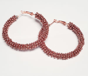 Gorgeous Beaded Hoops