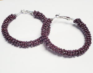 Gorgeous Beaded Hoops