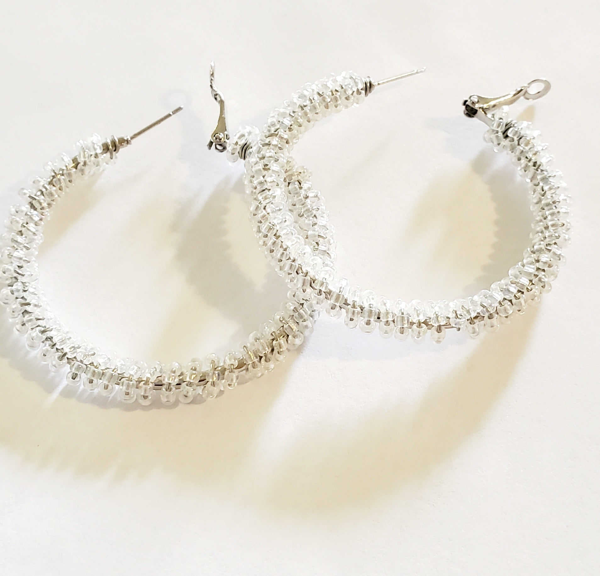 Gorgeous Beaded Hoops