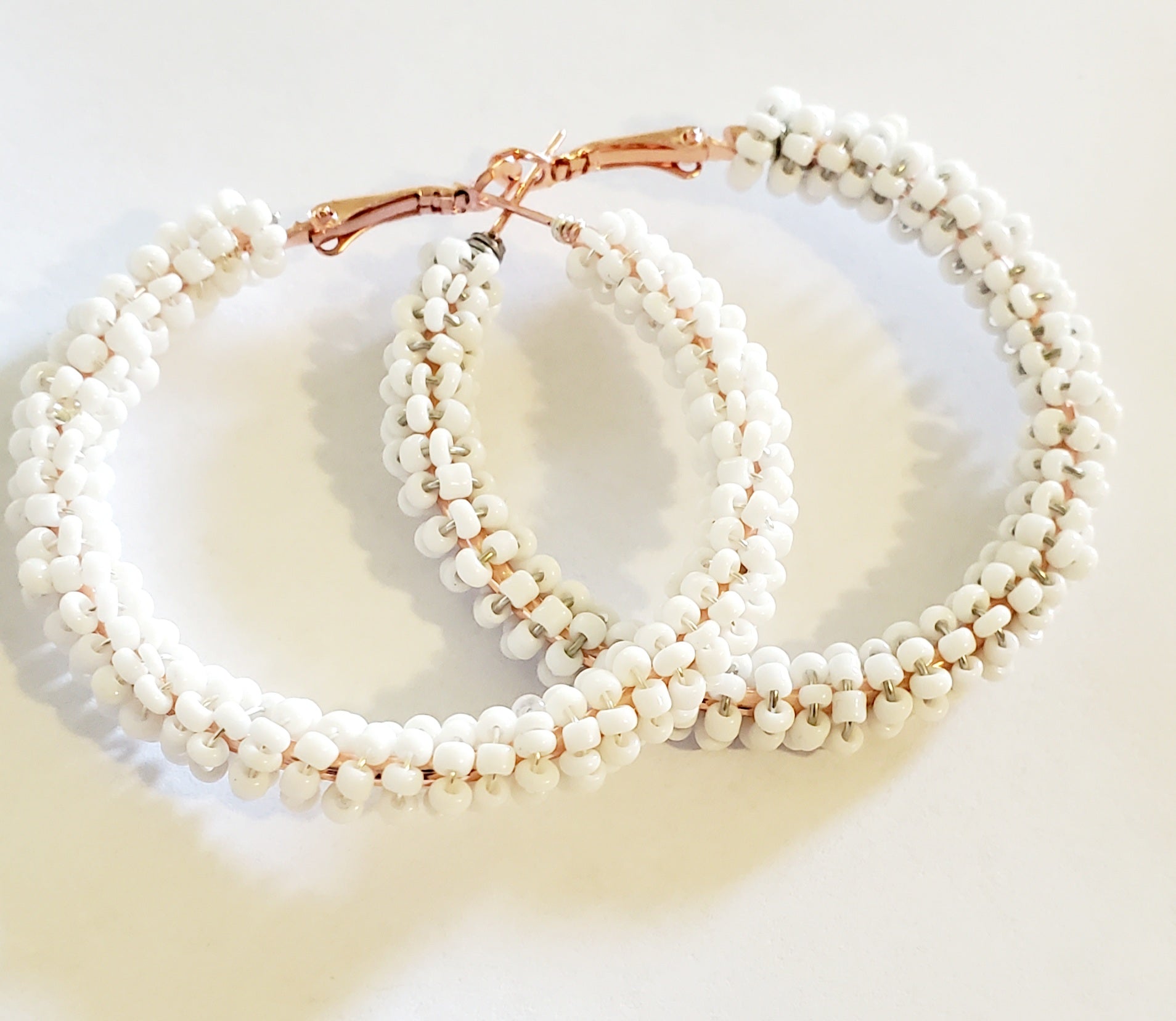 Gorgeous Beaded Hoops