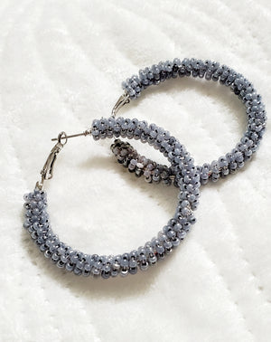 Gorgeous Beaded Hoops