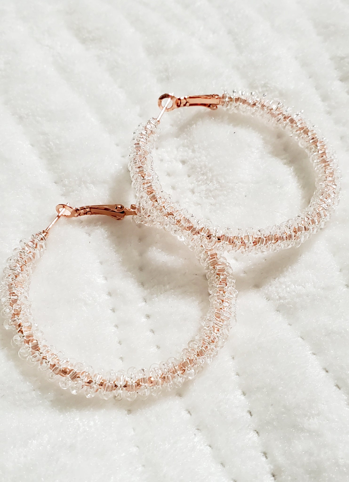 Gorgeous Beaded Hoops