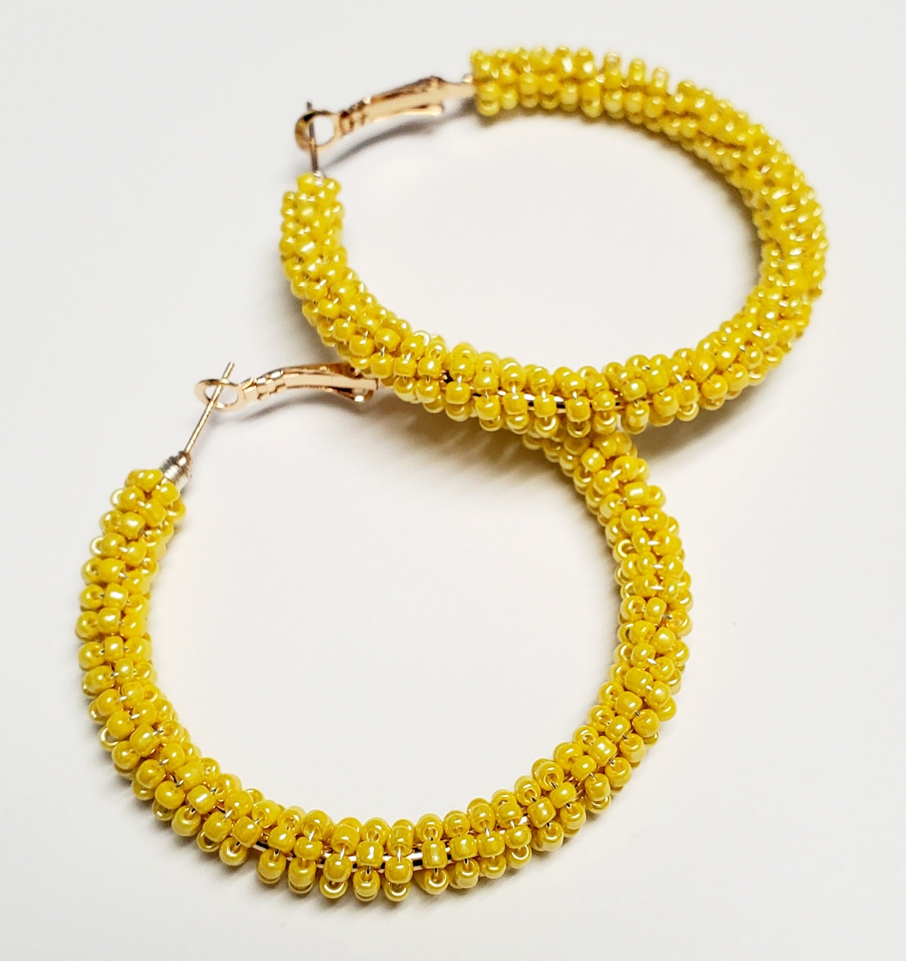 Gorgeous Beaded Hoops