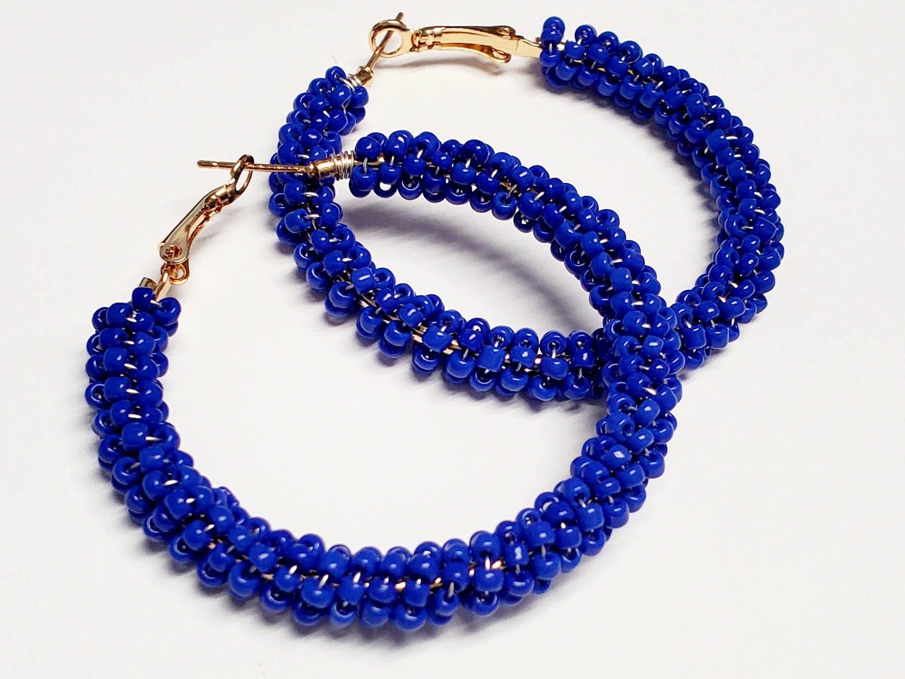 Gorgeous Beaded Hoops