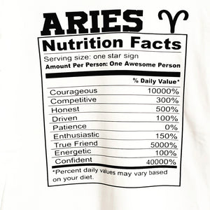 Zodiac "Facts" Shirts